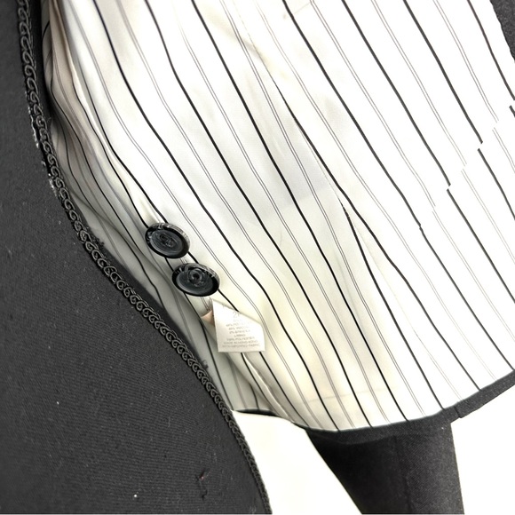 DKNY City | Gray Green Lined Three Button Long Sleeve Career Suit Coat Jacket 2P - Picture 13 of 14